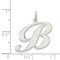 Sterling Silver Large Script Initial Letter B Charm Jewerly 21mm x 24mm